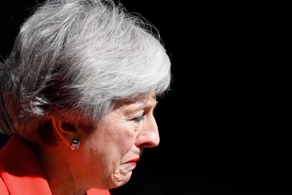 Sad Theresa May