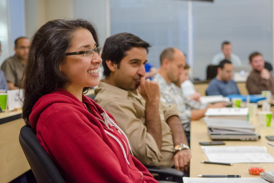 Bay Area MBA students in classroom